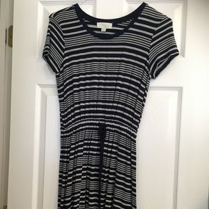 Small beach cover up striped dress